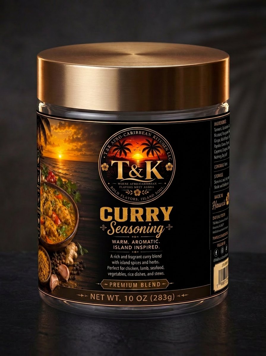 Caribbean Curry Seasoning jar