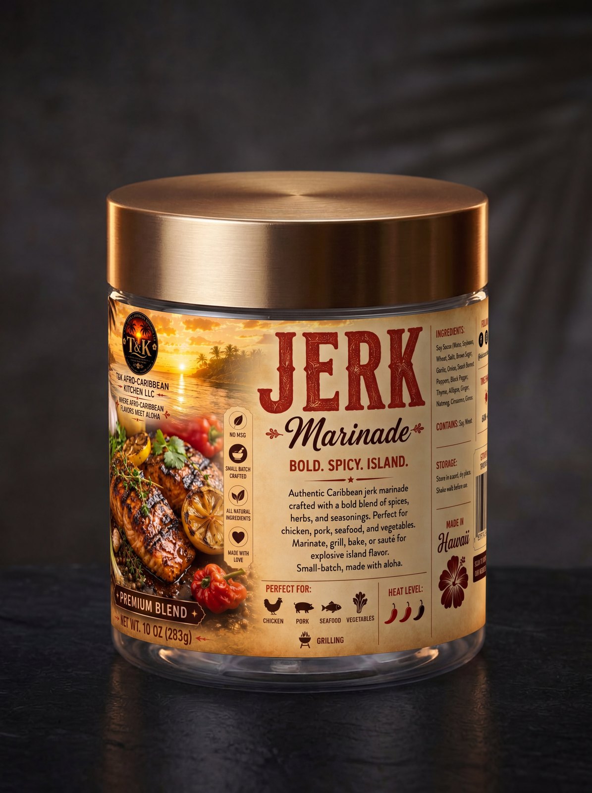 Jerk Marinade jar