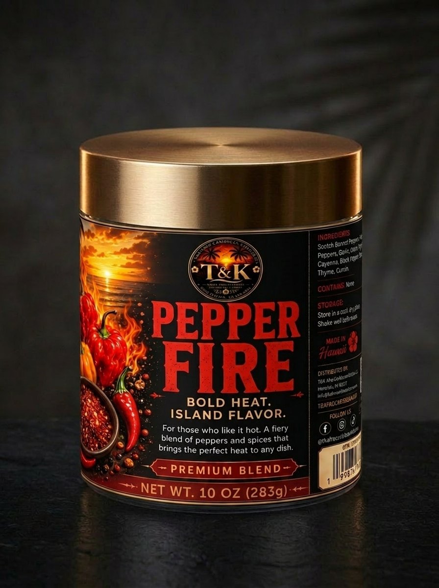 Pepper Fire seasoning jar